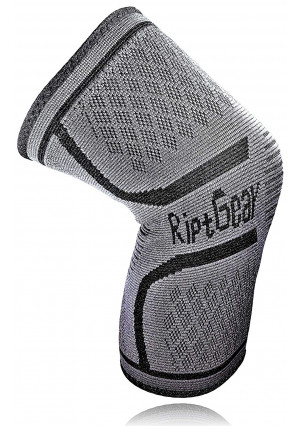 RiptGear Compression Knee Sleeve - Knee Brace for Arthritis, Patella Stabilizer, Meniscus Tear, Joint Pain Relief and Recovery, Volleyball, Running, Football, Basketball