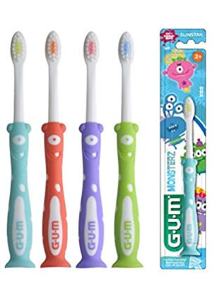 GUM Kids' Monsterz Toothbrush (3 Pack)