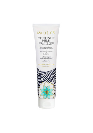 Pacifica Beauty Coconut Milk Cream to Foam Face Wash, 5 Fluid Ounce