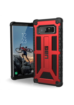 UAG Samsung Note 8 Monarch Feather-Light Rugged [CRIMSON] Military Drop Tested Phone Case