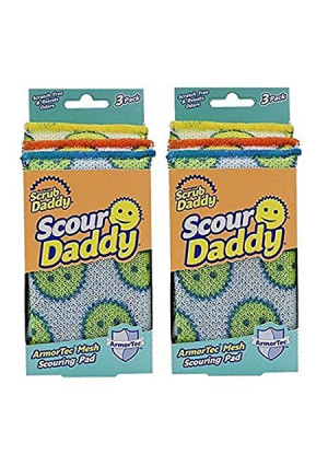Scrub Daddy - Scour Daddy Scouring Pad with ArmorTec Mesh - Pack of 6
