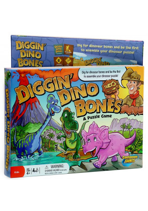 Continuum Games Digging' Dino Bones Board Game - Kids Age 4 and Up