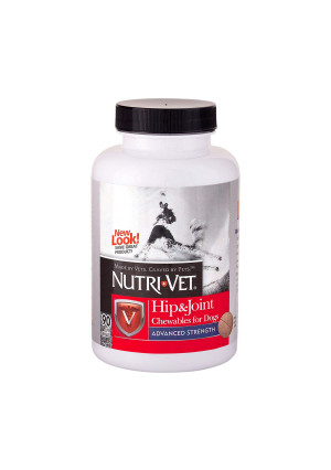 Nutri-Vet Hip and Joint Advanced Strength Chewable Tablets for Dogs
