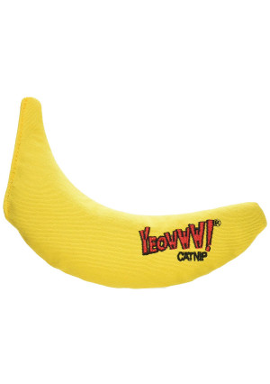 Yeowww! Catnip Toy, Yellow Banana