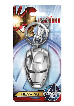 Marvel Iron Man 3 Head Pewter Key Ring