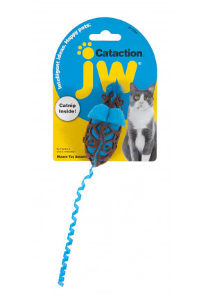 Petmate JW Cataction Mouse Toy, Multicolor