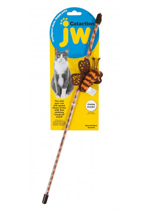 Doskocil JW Pet Butterfly Wand Cataction Toy