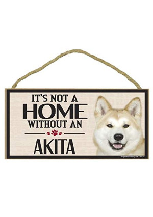 Imagine This Wood Sign for Akita Dog Breeds