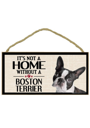 Imagine This Wood Sign for Boston Terrier Dog Breeds