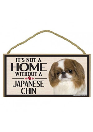 Imagine This Wood Sign for Japanese Chin Dog Breeds