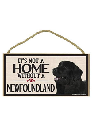 Imagine This Wood Sign for Newfoundland Dog Breeds