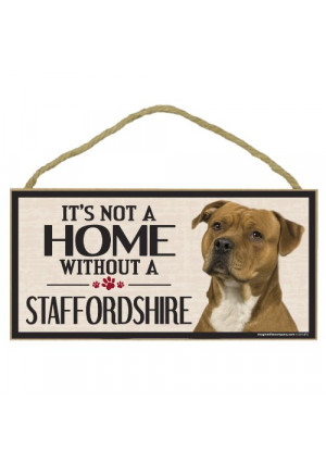 Imagine This Wood Sign for Staffordshire Dog Breeds