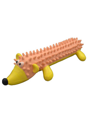 Amazing Pet Products Shaggy Latex Hedge Hog Squeek Toy, 9-Inch