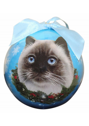 Himalayan Cat Christmas Ornament Shatter Proof Ball Easy To Personalize A Perfect Gift For Himalayan Cat Lovers