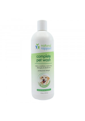 Natural Rapport Pet Shampoo and Conditioner for Dogs-Complete Pet Wash for All Breeds