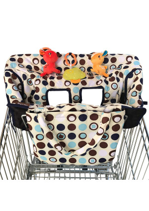 Crocnfrog 2-in-1 Shopping Cart Cover | High Chair Cover for Baby | Medium