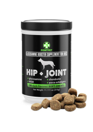 POINTPET Glucosamine for Dogs, Premium Joint Supplement with Chondroitin, MSM, Omega 3, 6, Vitamin C and E, Supports Healthy Joints, Improves Mobility and Hip Dysplasia, Arthritis Pain Relief