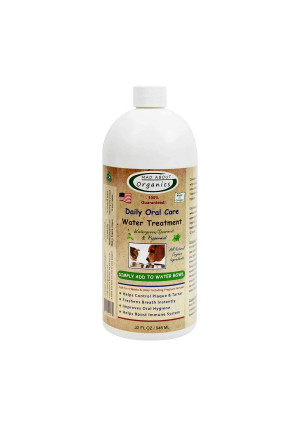 Mad About Organics All Natural Dog and Cat Daily Oral Care Liquid Plaque and Tartar Remover 32oz