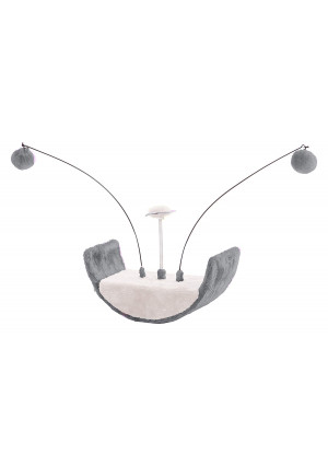 PetPals Group Whimsi Cradle Shaped Teaser Cat Toy