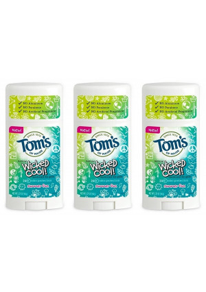 Toms of Maine Natural Wicked Cool Deodorant for Girls Summer Fun 2.25 oz (Pa...