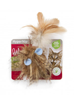 Petlinks 49717 Wild Wooly Long Tailed Mouse Hyper Nip Catnip Toy