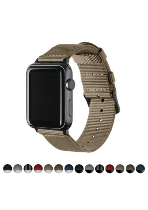 Archer Watch Straps | Premium Nylon Replacement Bands for Apple Watch (Choice of Color and Size)