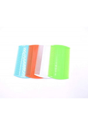 ArtandBeauty 4 Pieces Flea Lice Combs, Double Sided, Cat Dog Pet Grooming Fine Tooth Hair Combs