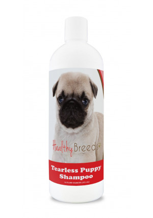 Healthy Breeds Tearless Puppy Shampoo and Conditioner - Over 100 Breeds - Safe Flea Topicals - 16 oz - Passion Fruit Scent