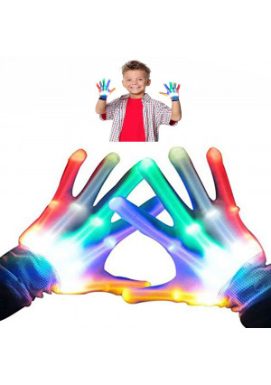 WIKI LED Colorful Flashing Finger Lighting Gloves ST01 - Best Gifts