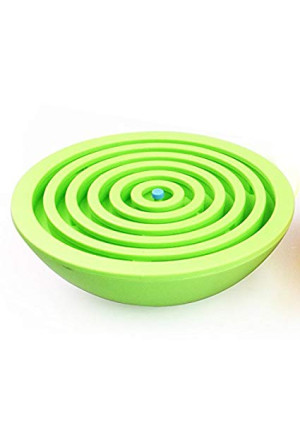 Lizct BTLB-01-Green Balance Ball Maze Puzzle - Hemisphere Brain Teaser Labyrinth Intelligent Board Game Toys for Children and Adults, Green