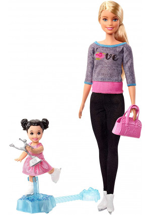 Barbie Ice Skating Coach Doll and Playset