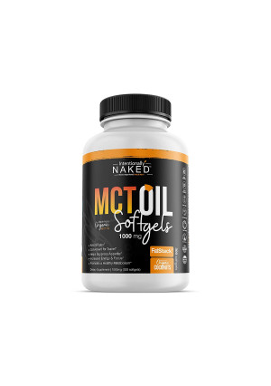 300 Organic C8/C10 MCT Oil Capsules - Keto, Paleo, Low Carb  Faster Metabolism, Ketosis, Sustainable Focus and Energy  Great for Travel - Flavorless, Non-GMO, BPA Free Bottle, 1000mg's per Softgel