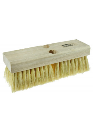 Weiler 44028 Deck Scrub Brush, White Tampico Fill, 10