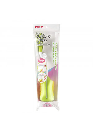 Baby Bottle Spinning Cleaning Sponge Brush Pigeon (Made in Japan)