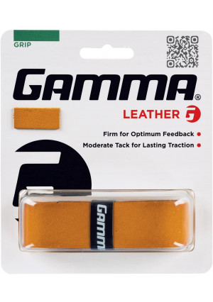 Gamma Sports Tennis Racquet Leather Replacement Grip
