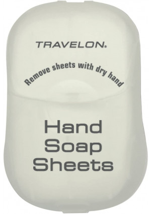 Travelon Hand Soap Toiletry Sheets, 50-Count