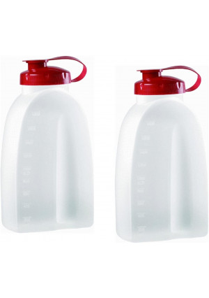 Rubbermaid 725410731145 Servin Saver White Bottle 2 Qt. (Pack of 2), 2 pack, Clear