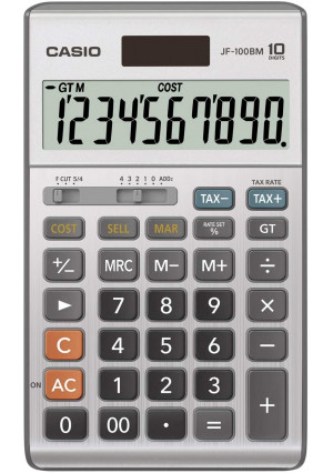 Casio Inc. JF-100BM Standard Function Calculator,Multicolor