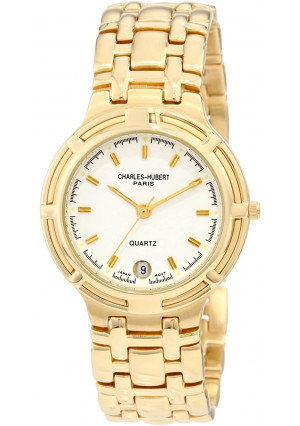 Charles-Hubert, Paris Men's 3659-G Classic Collection Gold-Plated Watch