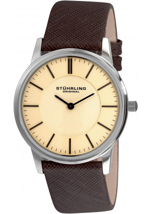 Stuhrling Original Men's 238.321K43 Classic Newberry Swiss Quartz Stainless Steel Mesh Bracelet Watch