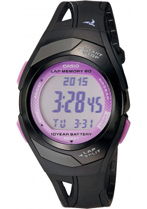 Casio STR300-1C Sports Watch - Black and Pink