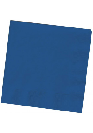 Creative Converting Touch of Color 2-Ply 50 Count Paper Beverage Napkins, Navy