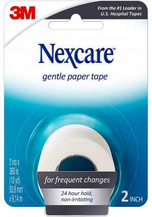 Nexcare Gentle Paper Tape, Hypoallergenic, Tears Easily