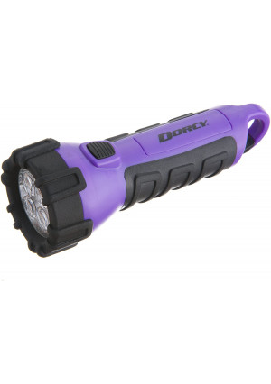 Dorcy 55 Lumen Floating Waterproof LED Flashlight with Carabineer Clip Dorcy, Purple (41-2508)
