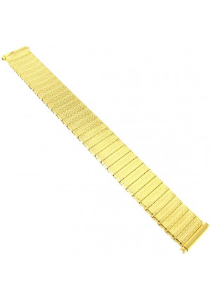 SPEIDEL 16-21MM Mens Gold Twist O Flex Expansion Watch Band Strap