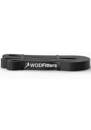 WODFitters Pull Up Assistance Band for Stretching, Mobility Workouts, Warm Up, Recovery, Powerlifting, Home Fitness and Exercise - Single Band
