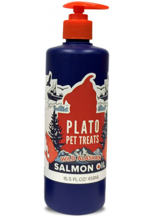 Plato Treats Wild Alaskan Salmon Oil Dog Treat,