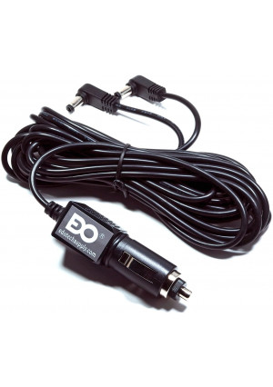EDO Tech 11' Long Cable Car Charger Adapter for RCA DRC6272 DRC6272E DRC97283 DRC6296, Mustek PD77B DP77A