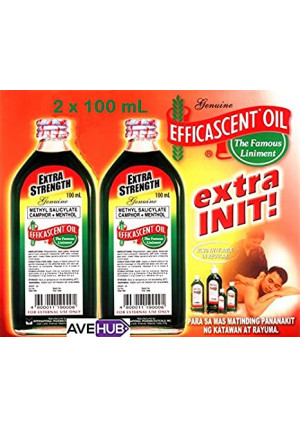 2 Efficascent Oil Extra Strength 100mL Counterirritant (2 bottles x 100mL)