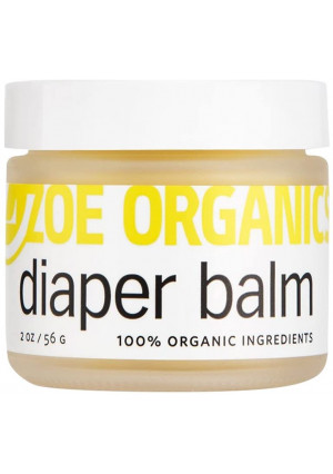 Zoe Organics - Diaper Balm, Protects Baby's Sensitive Skin from Moisture and Bacteria, Soothes and Treats Diaper Rash, Helps Prevent Rashes, Goes on Clear (2 Ounces)